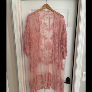 Blush pink kimono
